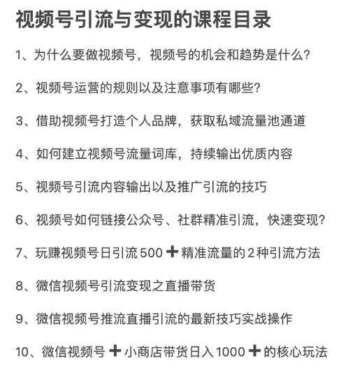 （1656期）从0到1带你玩赚视频号：这么玩才赚钱，日引流500+日收入1000+核心玩法