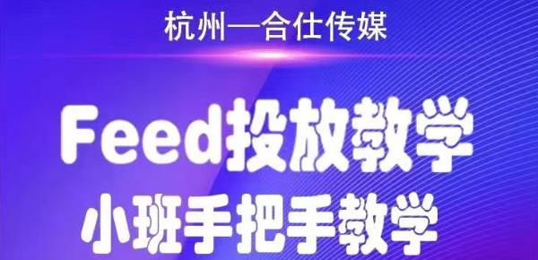 （1749期）合仕传媒Feed投放教学，手把手教学，开车烧钱必须自己会！