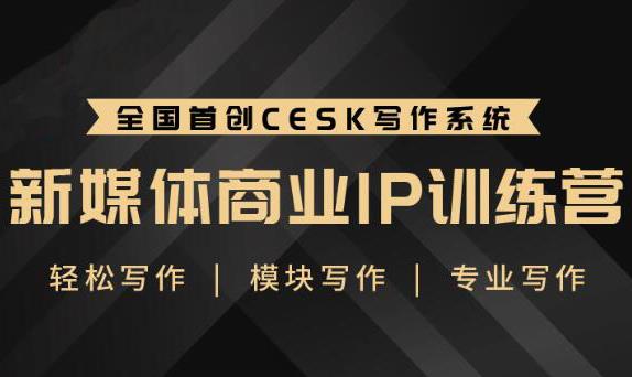 （1843期）新媒体商业IP训练营：轻松写作模块 零基础写作小白 系统学习写作