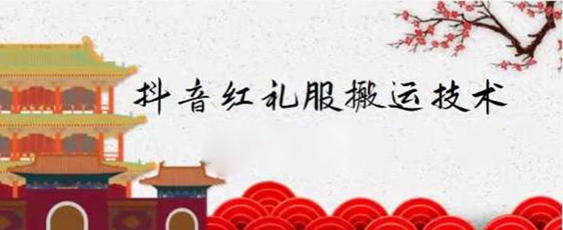 （2235期）抖音红礼服搬运技术，最近很火的搬运方法，外面收大几百